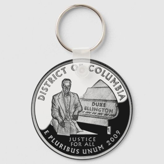 Faux District of Columbia Quarter Sleutelhanger (Voorkant)