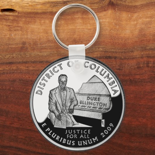 Faux District of Columbia Quarter Sleutelhanger (Voorkant)