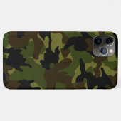 Faux doek groen camo militaire camouflagepatroon Case-Mate iPhone case (Achterkant (horizontaal))
