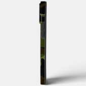 Faux doek groen camo militaire camouflagepatroon Case-Mate iPhone case (Achterkant / Links)