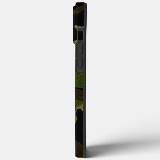 Faux doek groen camo militaire camouflagepatroon Case-Mate iPhone case (Achterkant / Links)