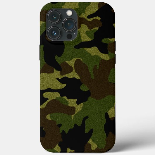Faux doek groen camo militaire camouflagepatroon Case-Mate iPhone case (Achterkant)