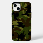Faux doek groene camo patroon militaire achtergron Case-Mate iPhone case (Achterkant)