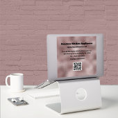 Faux donkerroze metallic sticker