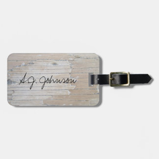 Faux Driftwood Bagagelabel