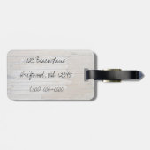 Faux Driftwood Bagagelabel (Achterkant horizontaal)