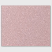 Faux Dusty Roos Glitter Cadeaupapier (Vlak)