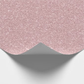 Faux Dusty Roos Glitter Cadeaupapier (Hoek)