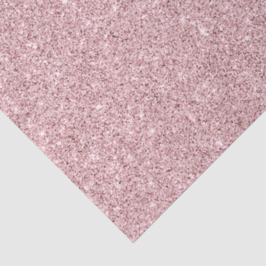 Faux Dusty Roos Glitter Tissuepapier (Detail)