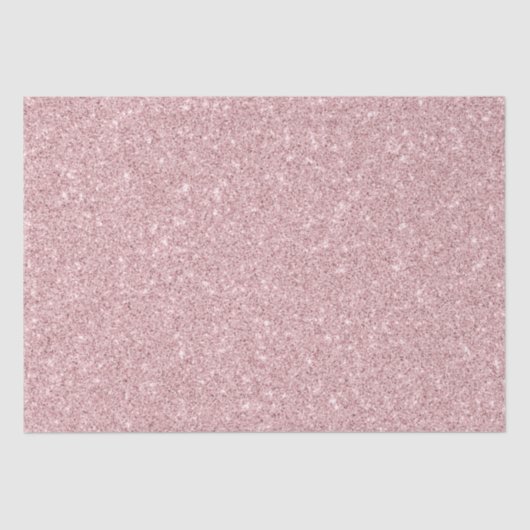 Faux Dusty Roos Glitter Tissuepapier (Voorkant)