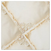 Faux Ecru Lace Boxes Stof (Swatch)