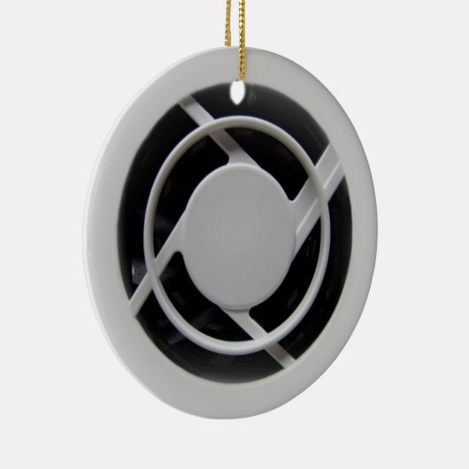 Faux Electronics Cooling Fan Keramisch Ornament (Rechts)