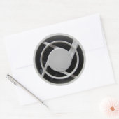 Faux Electronics Cooling Fan Ronde Sticker (Envelop)