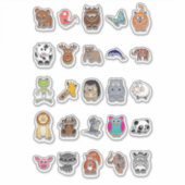 Faux Emaille Pin Dieren Sticker (Voorkant)