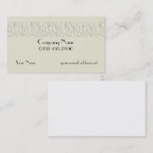 Faux Embossed Art Nouveau 1 Visitekaartje (Voorkant / Achterkant)