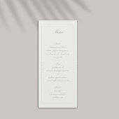 Faux Embossed Beaded Lijst Formele bruiloft Menu