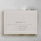 Faux Embossed Boat Helm Coastal Wedding Response