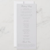 Faux Embossed Coastal Boat Formal Wedding Program (Achterkant)