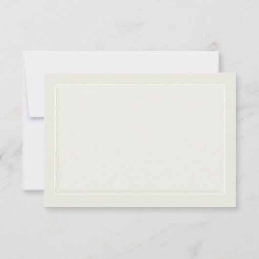 Faux Embossed formele elegante QR bruiloft reactie (Achterkant)