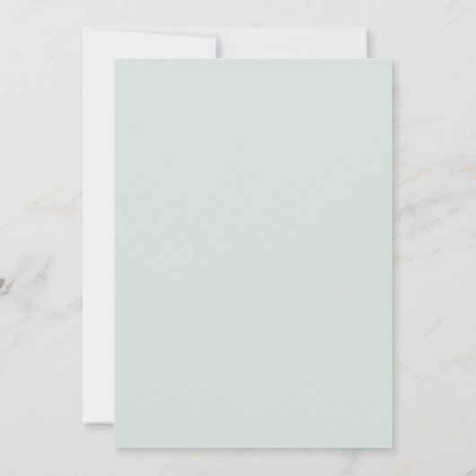 Faux Embossed Romantic Floral Summer Wedding Kaart (Achterkant)