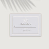 Faux Embossed Starfish Coastal Wedding Response