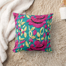Faux Embroidery Boho Floral Kussen
