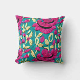 Faux Embroidery Boho Floral Kussen