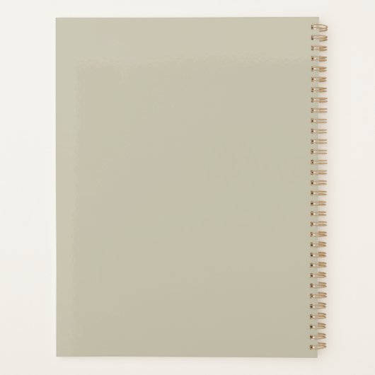 Faux Embroidery Fox – Spiral Bound Journal Planner (Achterkant)