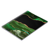 Faux Emerald Green Marked Agate Contemmodern Notitieboek (Linkerzijde)