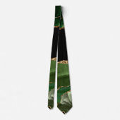 Faux Emerald Green Marked Agate Contemmodern Stropdas (Achterkant)