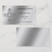 Faux Etched Aluminium Design Visitekaartje (Voorkant / Achterkant)