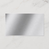Faux Etched Aluminium Design Visitekaartje (Achterkant)