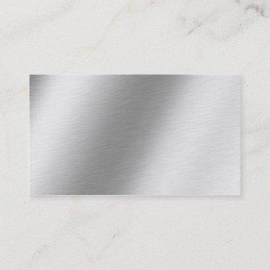 Faux Etched Aluminium Design Visitekaartje (Achterkant)