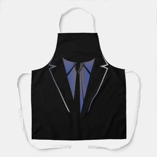 Faux Fake Tuxedo Suit Vest en stropdas Independenc Schort (Voorkant)