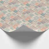 Faux Fantasy Postzegel Collage 6 licht Cadeaupapier (Hoek)