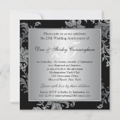 FAUX Flaps 25e huwelijksjubileum uitnodiging (Achterkant)