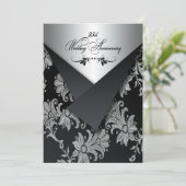 FAUX Flaps 25e huwelijksjubileum uitnodiging 2 (Staand voorkant)