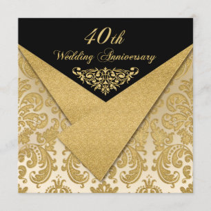 FAUX Flaps Damask 40e Jubileum Uitnodiging