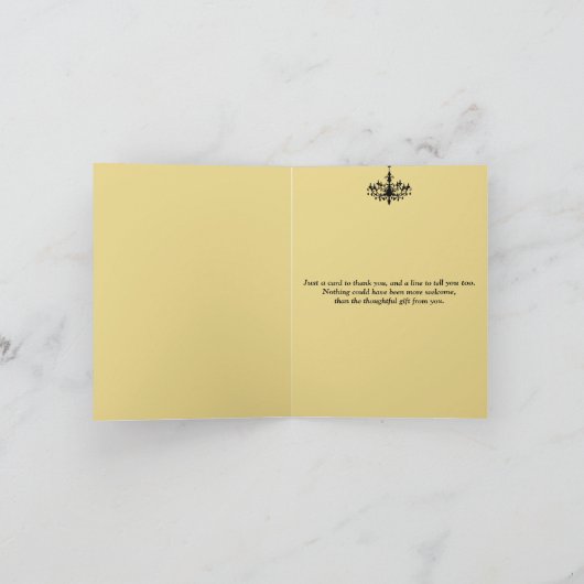 FAUX Flaps Gouden Jubileum Dank Je Kaart (Binnen)