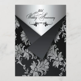 FAUX Flaps Uitnodiging 25-jarig Huwelijksjubileum 