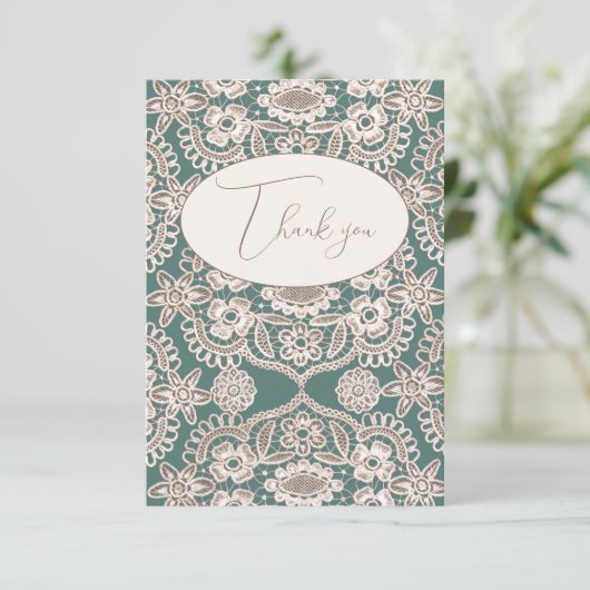  Faux flatje Hartelijk dank Bedankkaart (Staand voorkant)