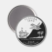 Faux Florida State Quarter Magneet (Voorkant / Achterkant)