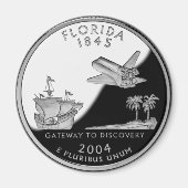 Faux Florida State Quarter Magneet (Voorkant)