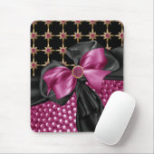 faux flowered, juwelen & Rhinestone mousepad Muismat (Met muis)