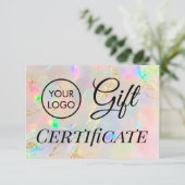 faux foil details opa gift certificaat (Staand voorkant)