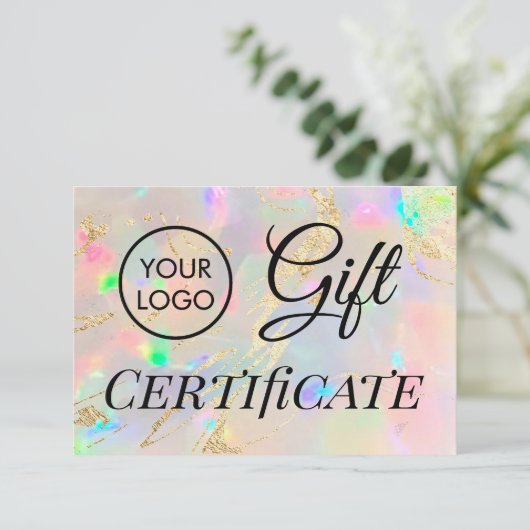 faux foil details opa gift certificaat (Staand voorkant)