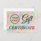 faux foil details opa gift certificaat (Voorkant / Achterkant)