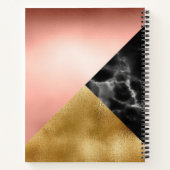 Faux Foil en Marble Notitieboek (Achterkant)