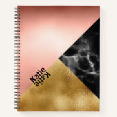 Faux Foil en Marble Notitieboek (Voorkant)