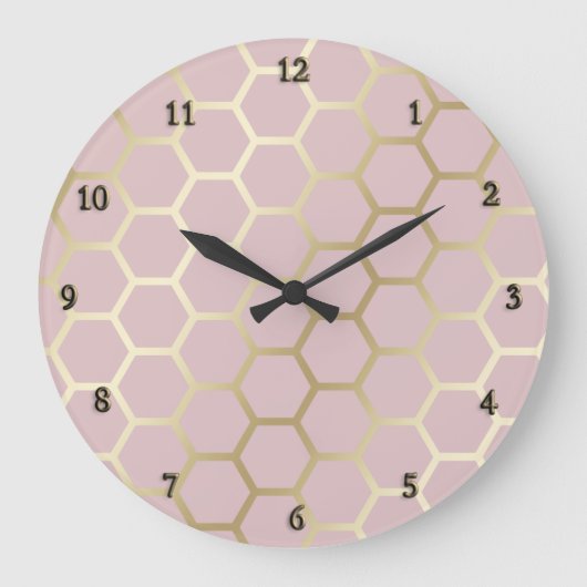 faux foil honeycomb grote klok (Voorkant)